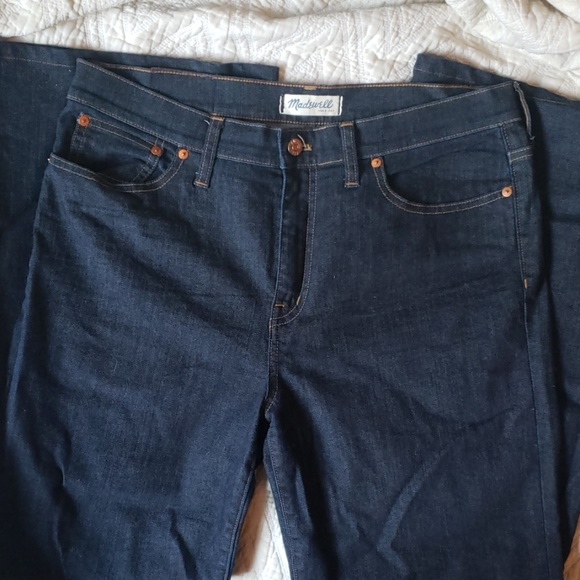Madewell Dark Wash Flare Jeans - Picture 2 of 4